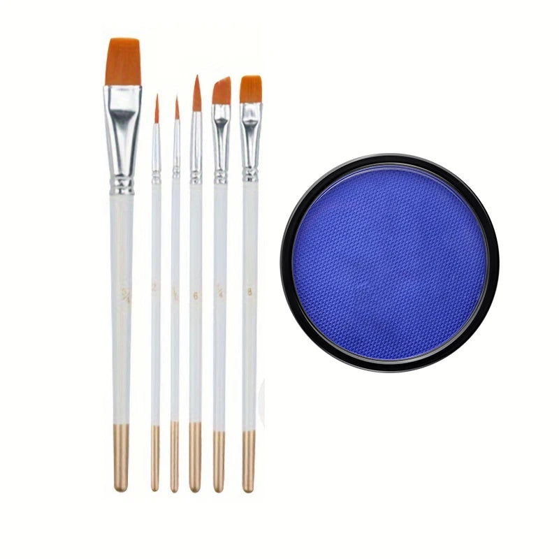 Water-Soluble Face & Body Paint with Brushes