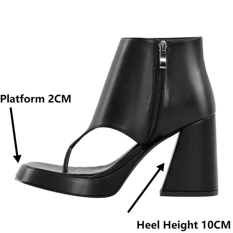 Midnight Dominance Platform Heels – US 5–15