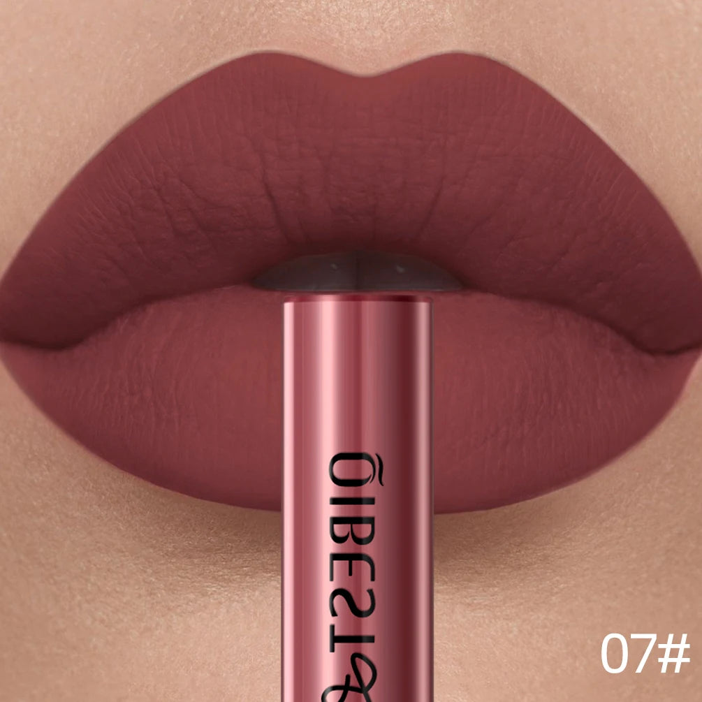 Velvet Matte Liquid Lipstick – 24 Shades, Waterproof Non-Stick Long-Lasting Lip Gloss