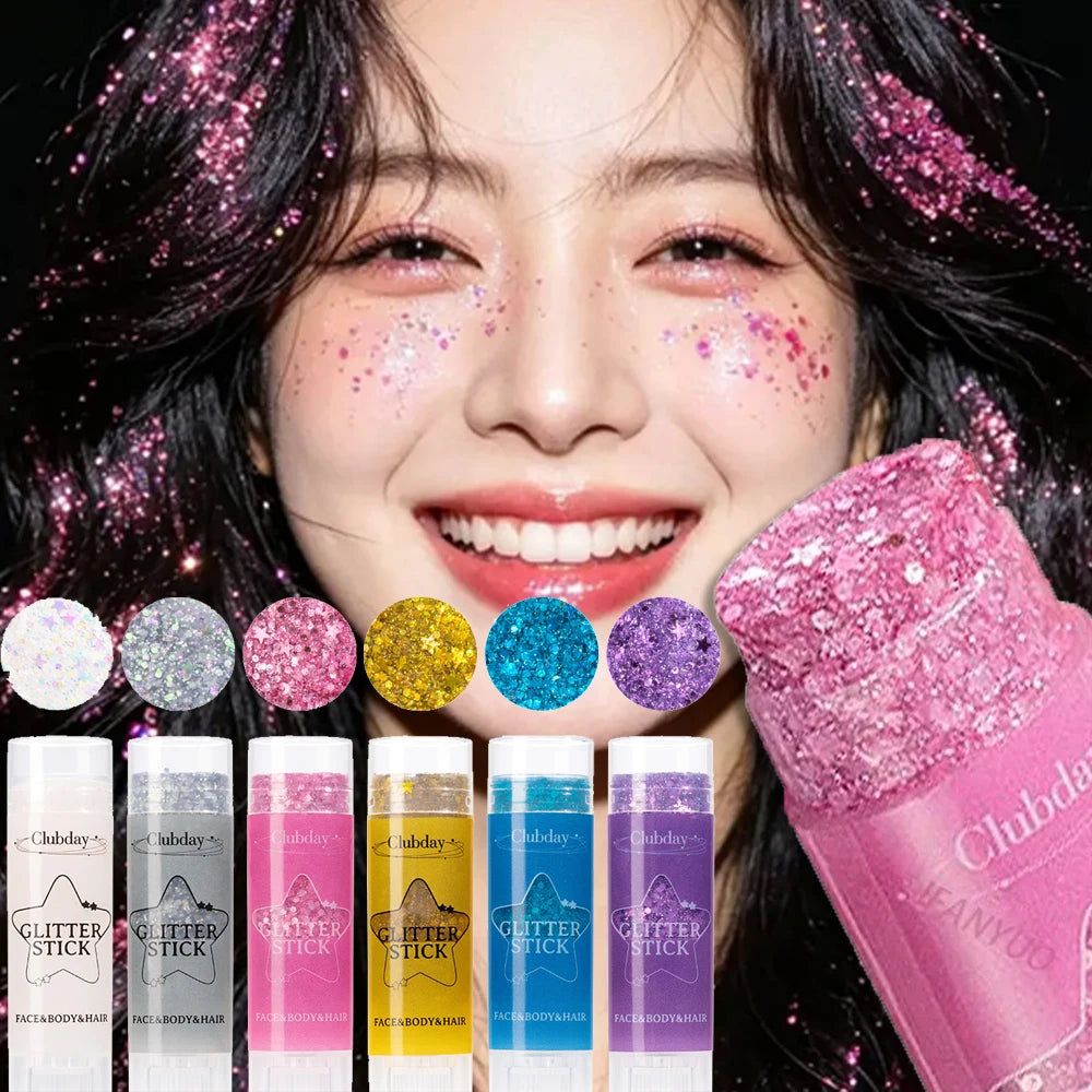 Chunky Glitter Gel Stick | Face, Body & Hair | Long-Lasting Shimmer