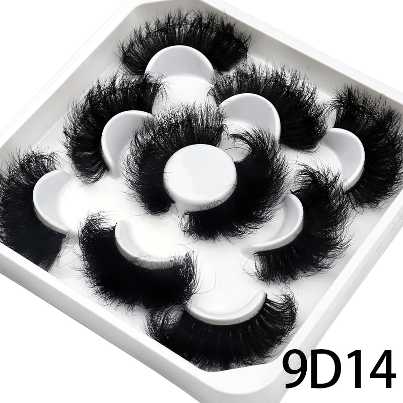 25mm Fluffy Mink Strip Lashes – 5 Pairs for Drag, Performance & Everyday Glam