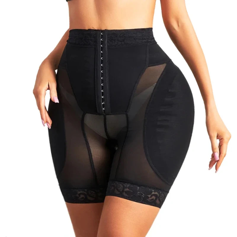 Snatched & Padded Hip Enhancer Shapewear - High Waist Body Shaper Shorts