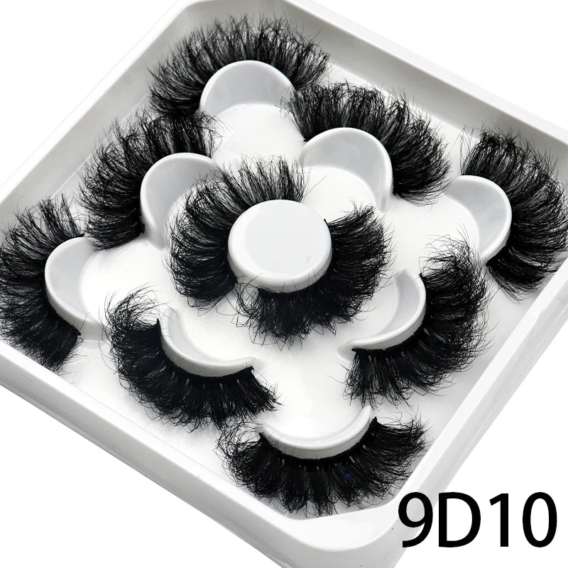 25mm Fluffy Mink Strip Lashes – 5 Pairs for Drag, Performance & Everyday Glam