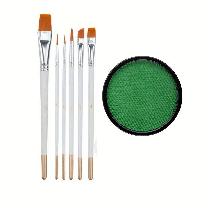 Water-Soluble Face & Body Paint with Brushes