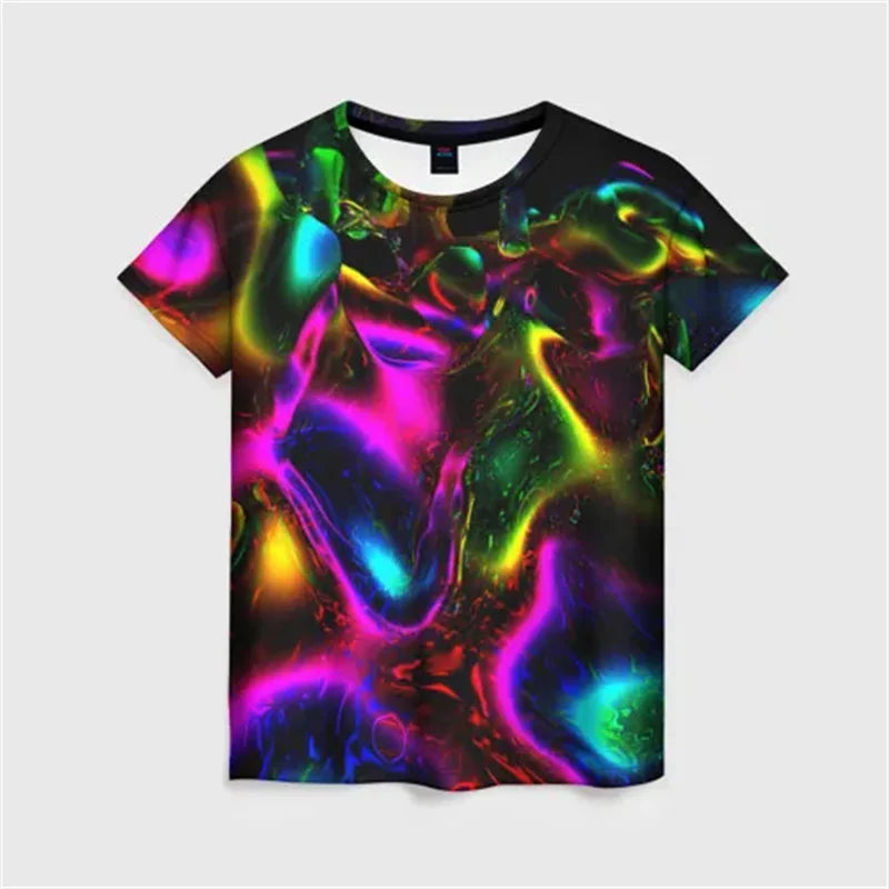 Rainbow Graffiti Pride T-Shirt | Neon Tie-Dye Festival Tee | Unisex XXS–6XL