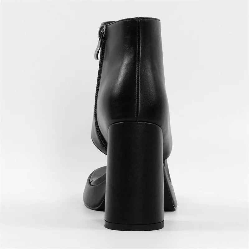 Midnight Dominance Platform Heels – US 5–15