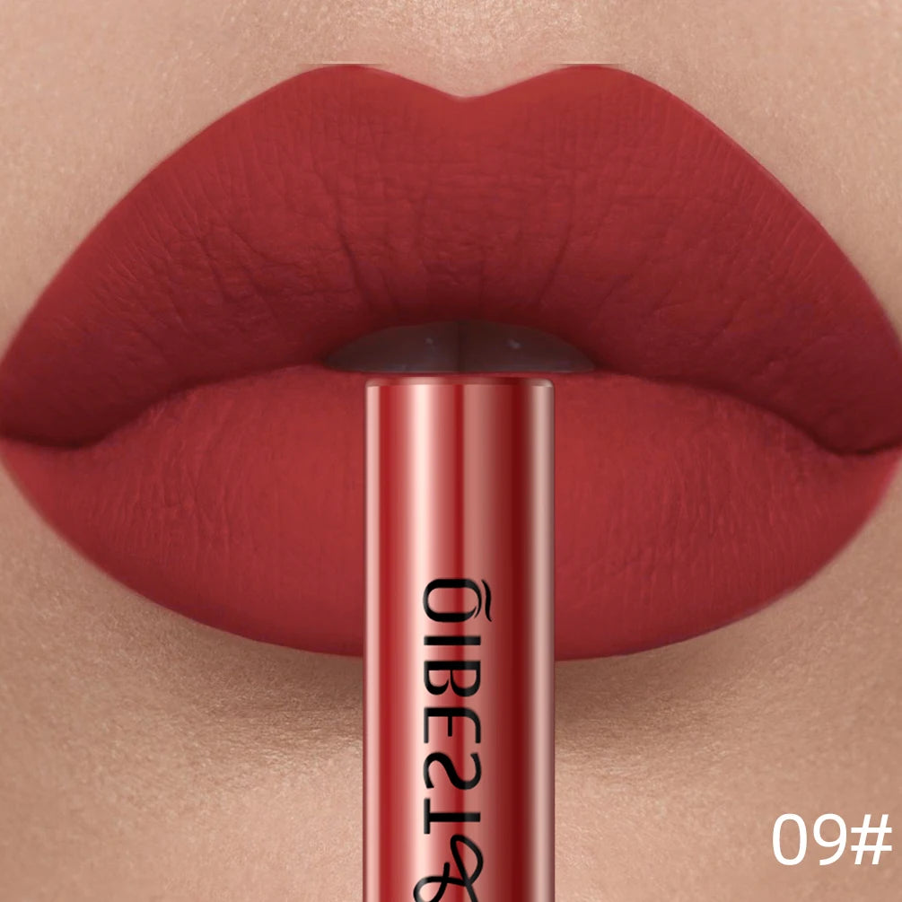 Velvet Matte Liquid Lipstick – 24 Shades, Waterproof Non-Stick Long-Lasting Lip Gloss