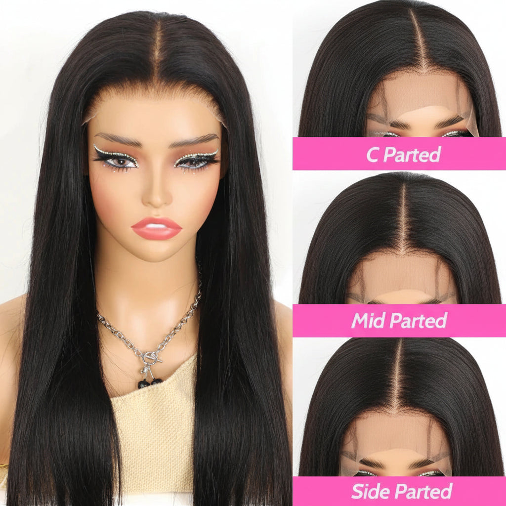 "Effortlessly That Girl" Straight Wear & Go Wig – 7x5 HD Lace, Pre-Cut & Pre-Plucked