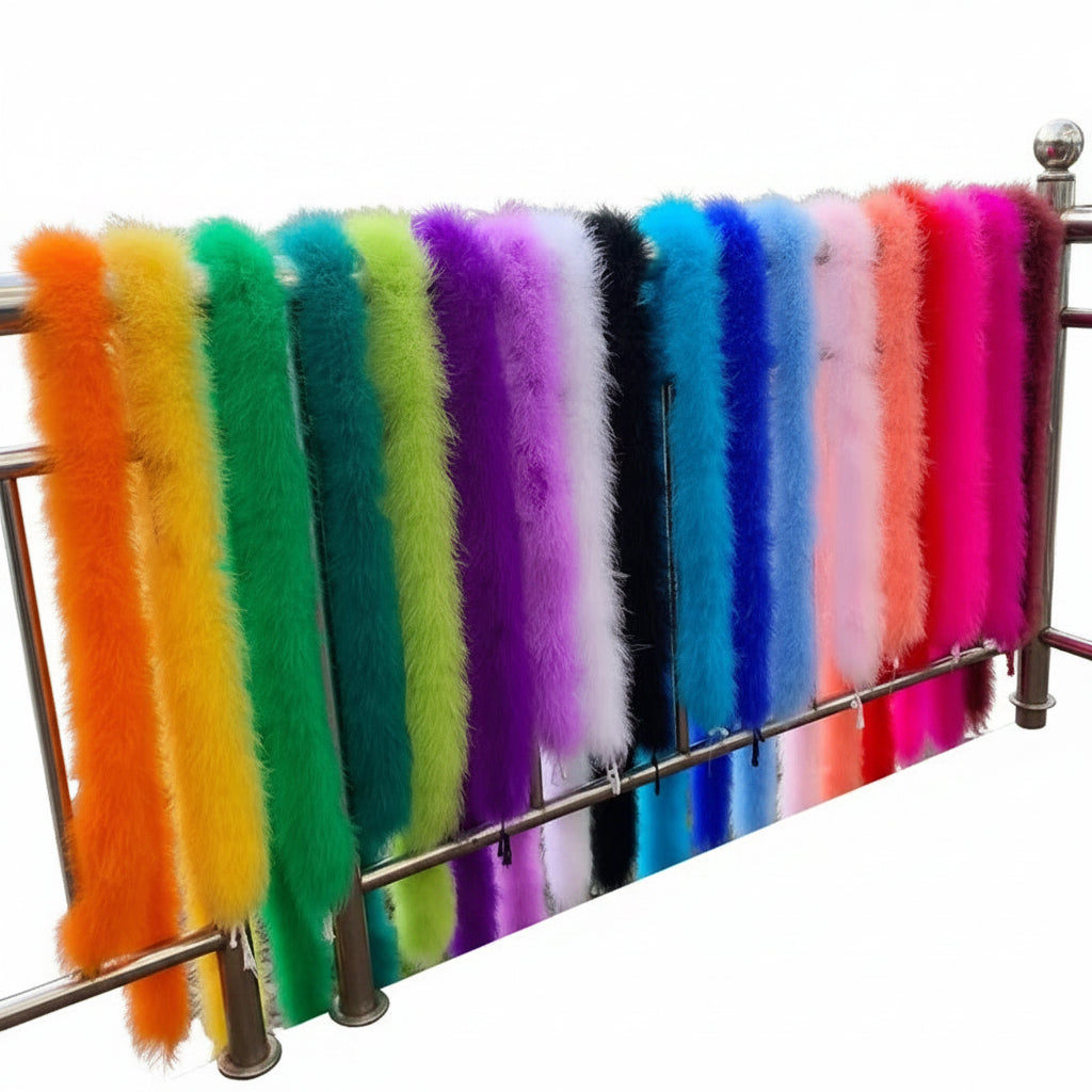 Fluffy Marabou Turkey Feather Boa – 2M | Drag, Party & Costume Accessory