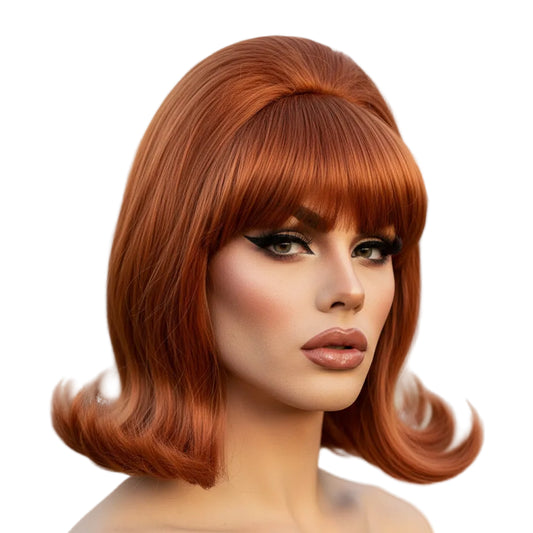 Retro Pinup Drag Beehive Flip Wig
