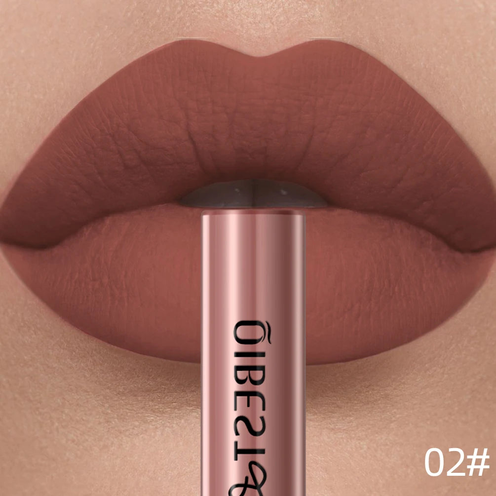 Velvet Matte Liquid Lipstick – 24 Shades, Waterproof Non-Stick Long-Lasting Lip Gloss
