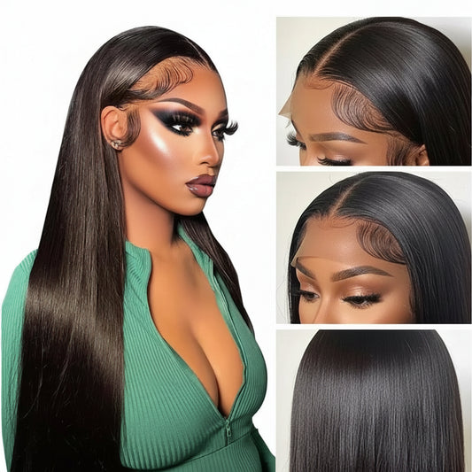 "Lace So Wide, It's a Lifestyle" Straight Wig – 13x6 HD Lace Frontal, Pre-Plucked, 18–32"