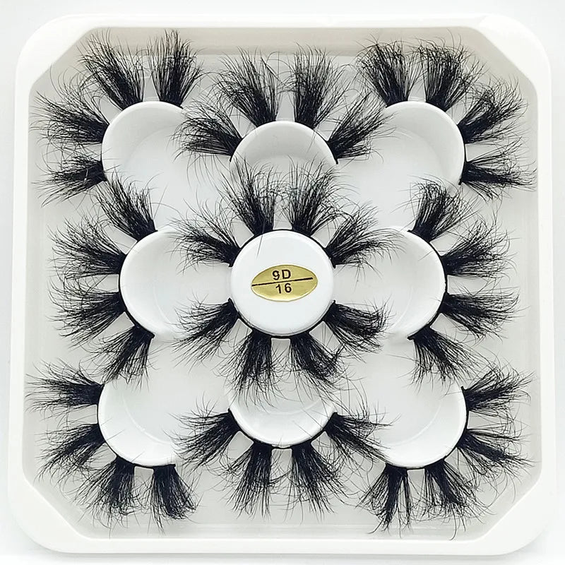 25mm Fluffy Mink Strip Lashes – 5 Pairs for Drag, Performance & Everyday Glam
