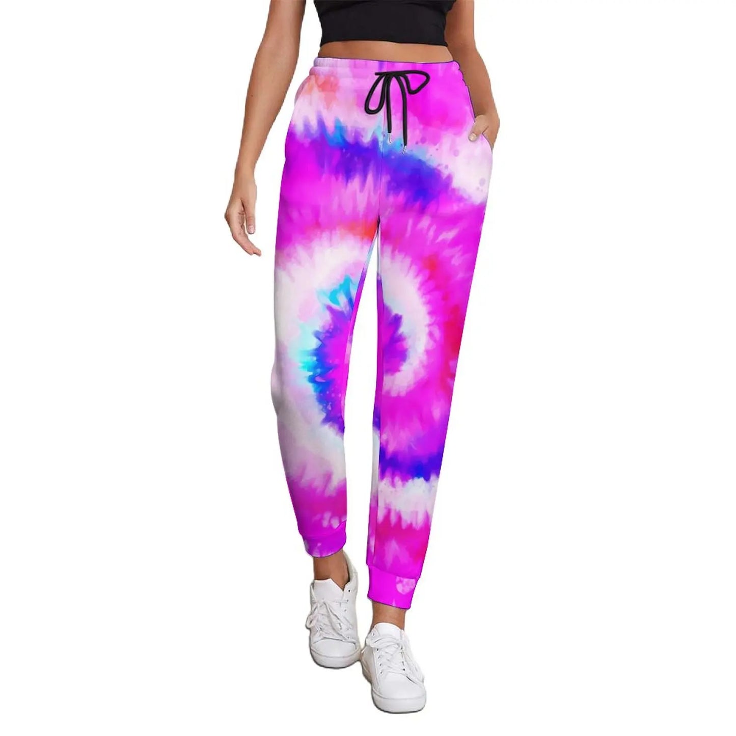 Pride Festival Neon Joggers | Leopard & Rainbow Print Sweatpants | Sizes S–3XL
