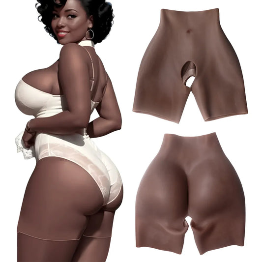 Fabulicious Curves Eleganza: Dark Skin Padded Panty for Bold Hips, Sassy Lift, and Confident Curves!