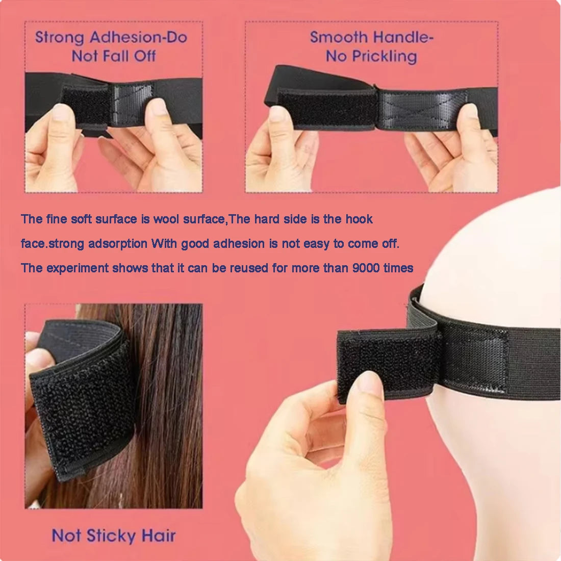 Waterproof Lace Wig Install Kit – Lace Glue, Remover & Wax Stick Set with Tools