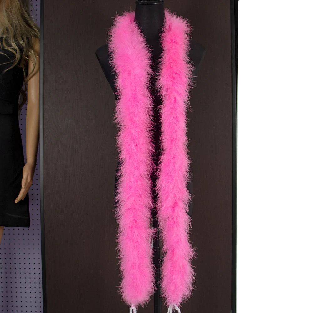 Fluffy Marabou Turkey Feather Boa – 2M | Drag, Party & Costume Accessory