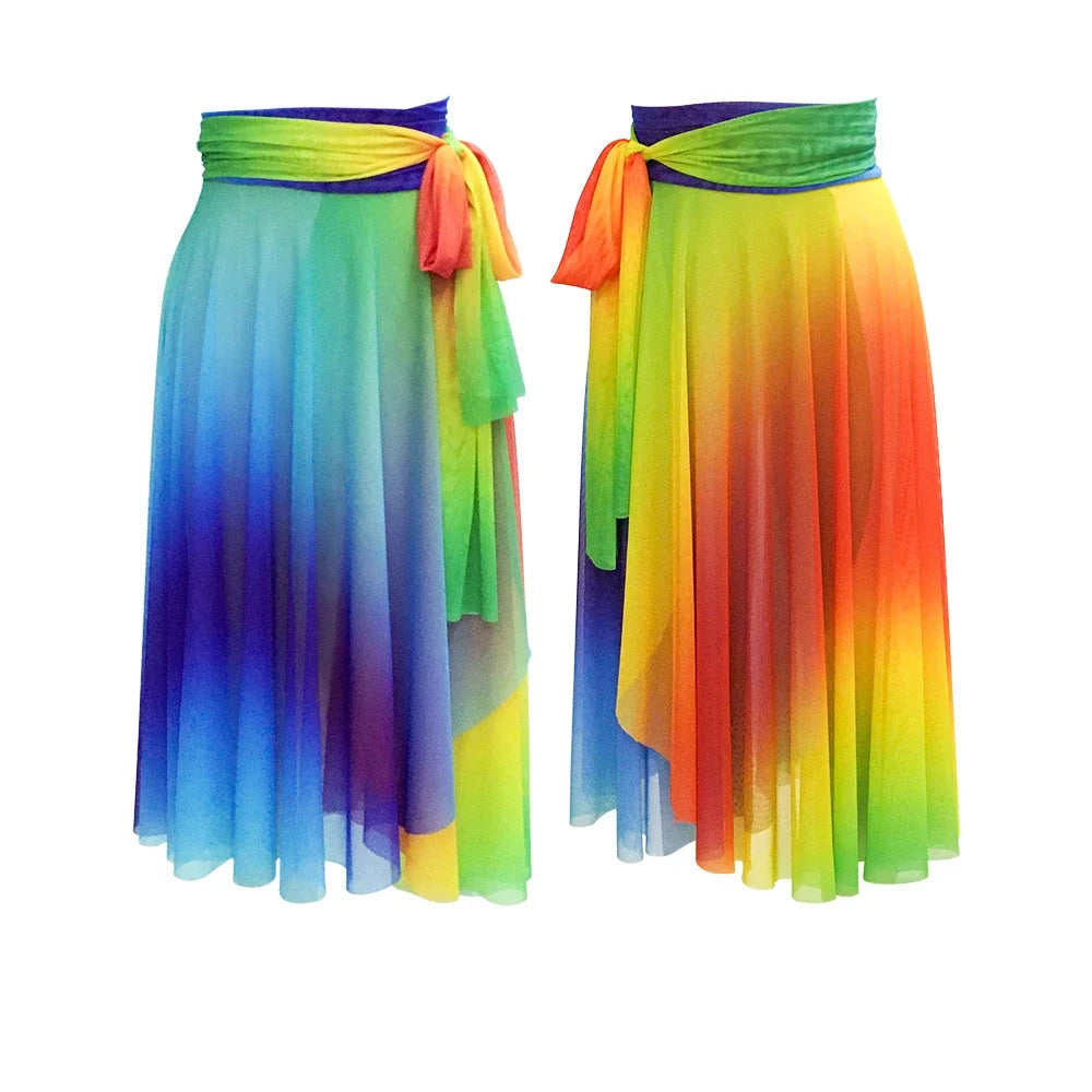 Rainbow Lace Mesh Pride Performance Dress | Lace-Up Back | Dance, Drag & Festival | One Size or Custom