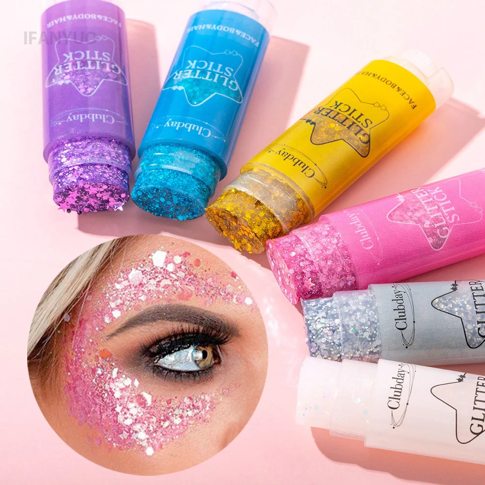 Chunky Glitter Gel Stick | Face, Body & Hair | Long-Lasting Shimmer