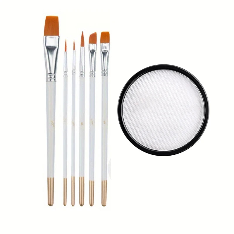 Water-Soluble Face & Body Paint with Brushes