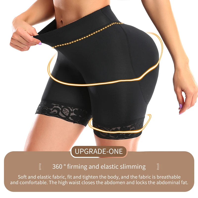 UPGRADED XXL Padded Hip & Butt Enhancer - Maximum Volume Body Shaper Shorts