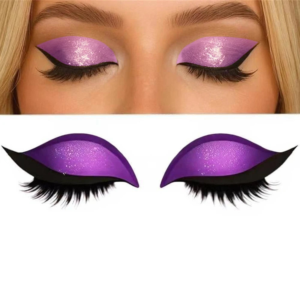 2-in-1 Eyeshadow & Lash Stickers | Peel, Stick & Serve Face