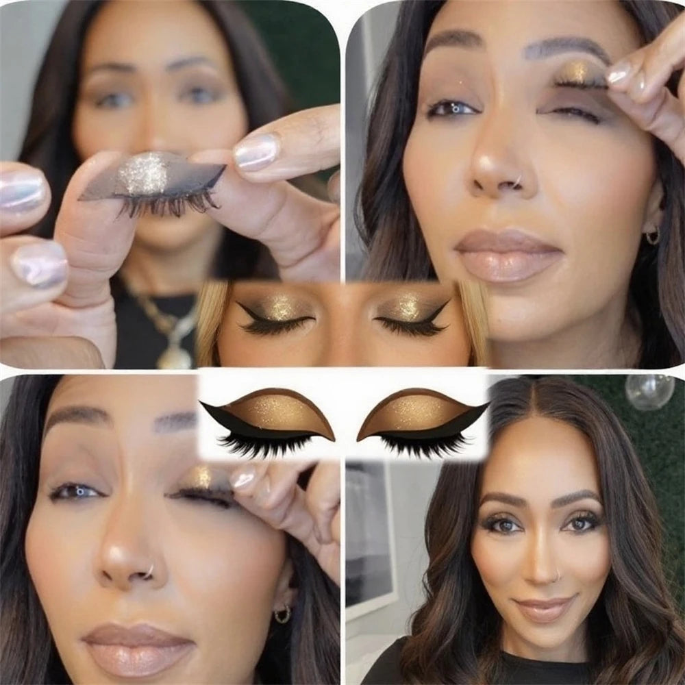 2-in-1 Eyeshadow & Lash Stickers | Peel, Stick & Serve Face
