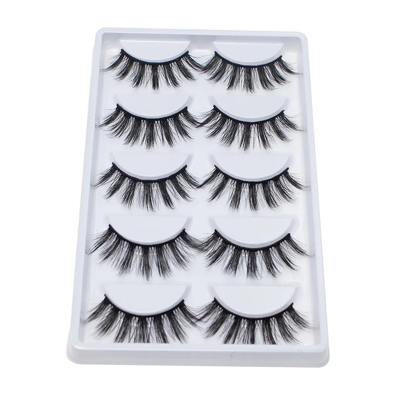 25mm Fluffy Mink Strip Lashes – 5 Pairs for Drag, Performance & Everyday Glam