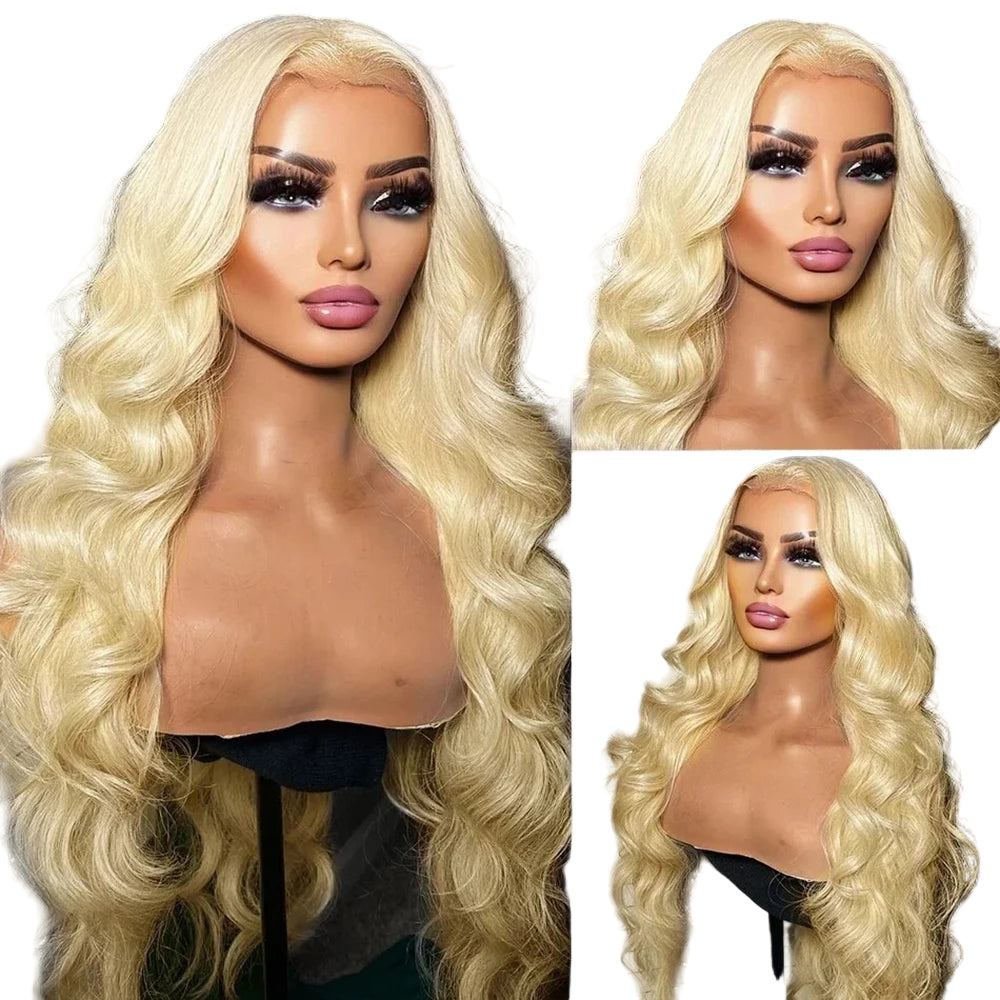 Ice Queen Platinum Blonde Lace Front Wig - Dramatic Wavy Volume for Stage-Slaying Queens
