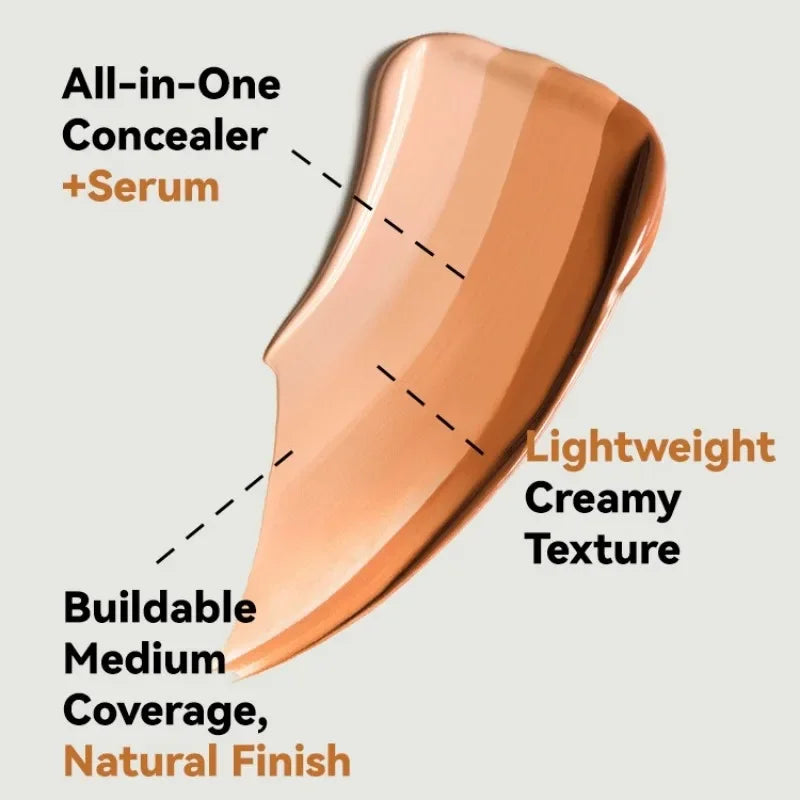 2-in-1 Liquid Foundation & Concealer — Matte, Full Coverage, Waterproof