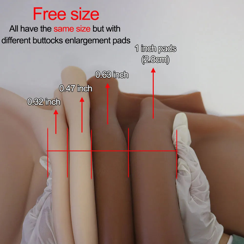 Va-Va-Volume Marvel Hips: Dark African Silicone Padded Panties for Mesmerizing Curves!
