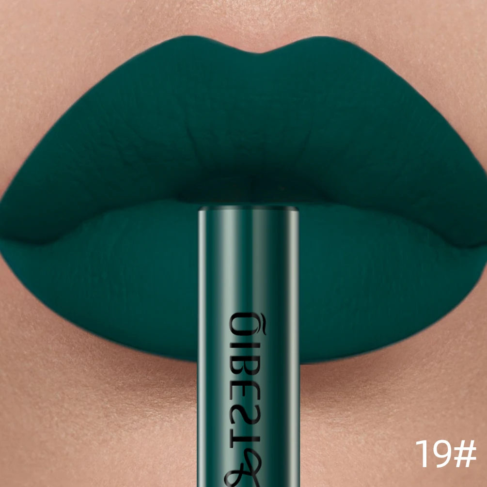 Velvet Matte Liquid Lipstick – 24 Shades, Waterproof Non-Stick Long-Lasting Lip Gloss