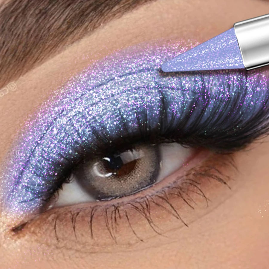 Waterproof Metallic Eyeshadow Stick – 12 Shades, High-Pigment Shimmer for Drag & Bold Eye Looks