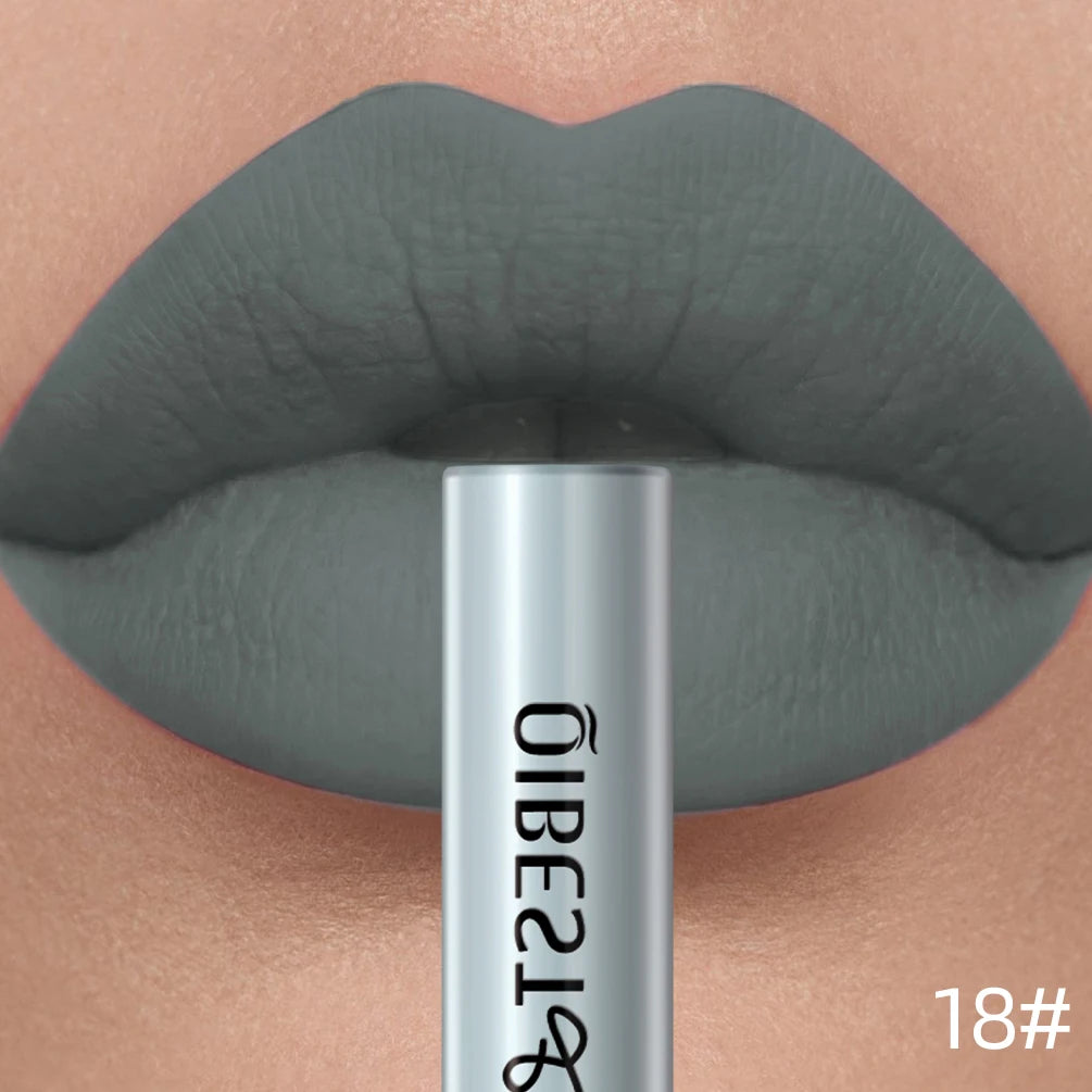 Velvet Matte Liquid Lipstick – 24 Shades, Waterproof Non-Stick Long-Lasting Lip Gloss