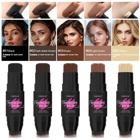 Hairline Filling Cream Stick – Waterproof Root Concealer with Brush (7g)