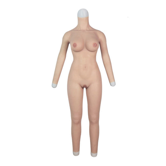 E Cup Breast Forms Silicone Bodysuit With Arms