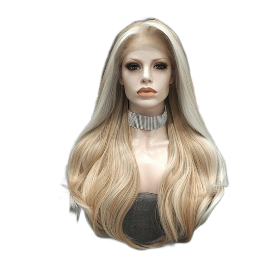 Lace Front Highlighted Blonde Wig