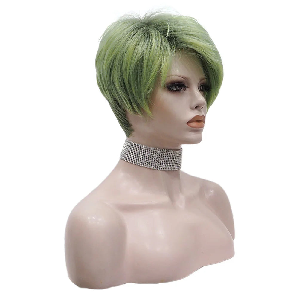 Queen Manila Short Green Wig
