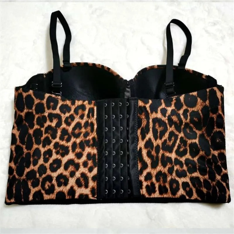 Miss Adora Leopard Print Crop Top – Bold & Fierce Drag Fashion