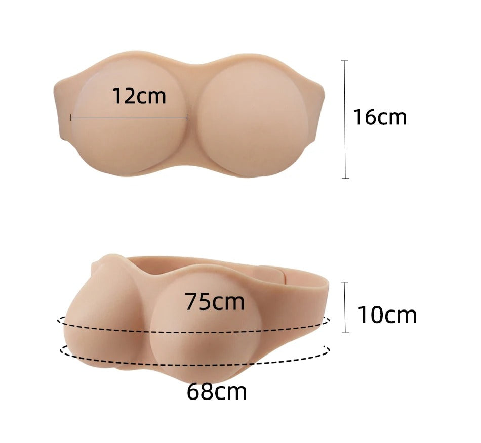 The Confidence Collection Silicone Hip &amp; Bust Enhancer Bra – Curve-Defying Body Shaper