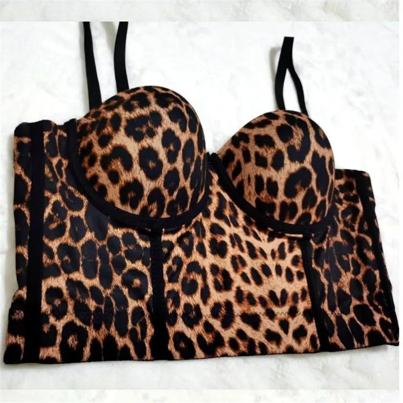 Miss Adora Leopard Print Crop Top – Bold & Fierce Drag Fashion