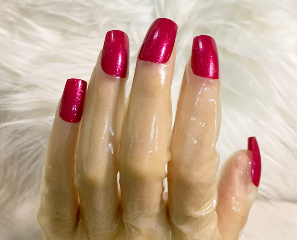 Rosy Nails Crossdressing Gloves