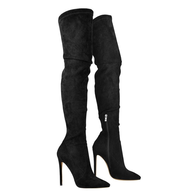 Lucy Luck Over the Knee Stretch Boots
