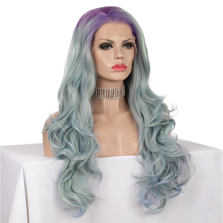Queen Blue & Purple Wig