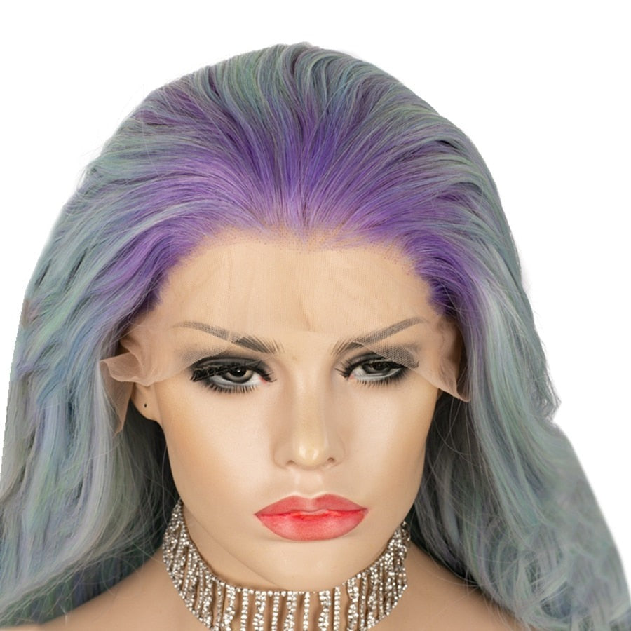 Queen Blue & Purple Wig