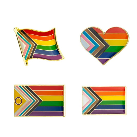 Progress Gay Pride Rainbow Pin