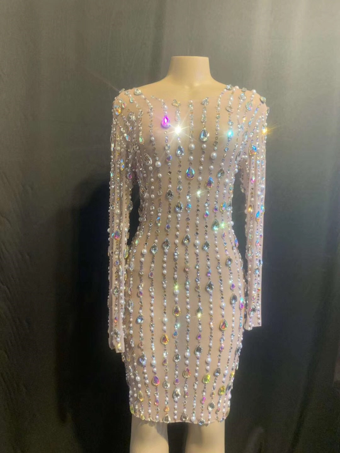 Deniece N. Denephew Big RhinestoneS Stretch Dress – The Drag Queen Store