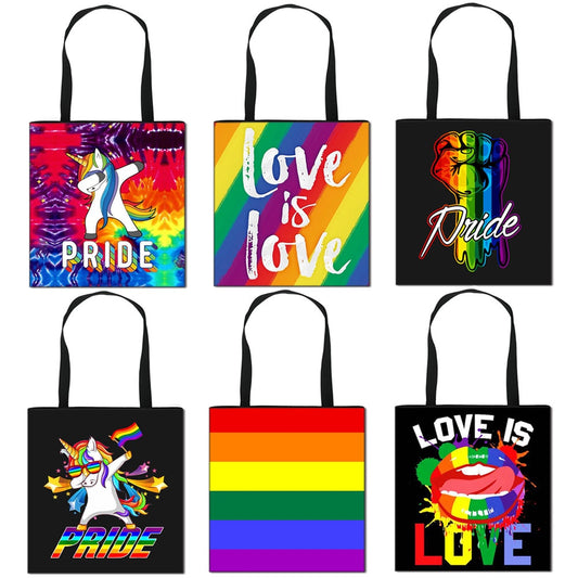 Gay Pride LGBT Rainbow Tote Bag