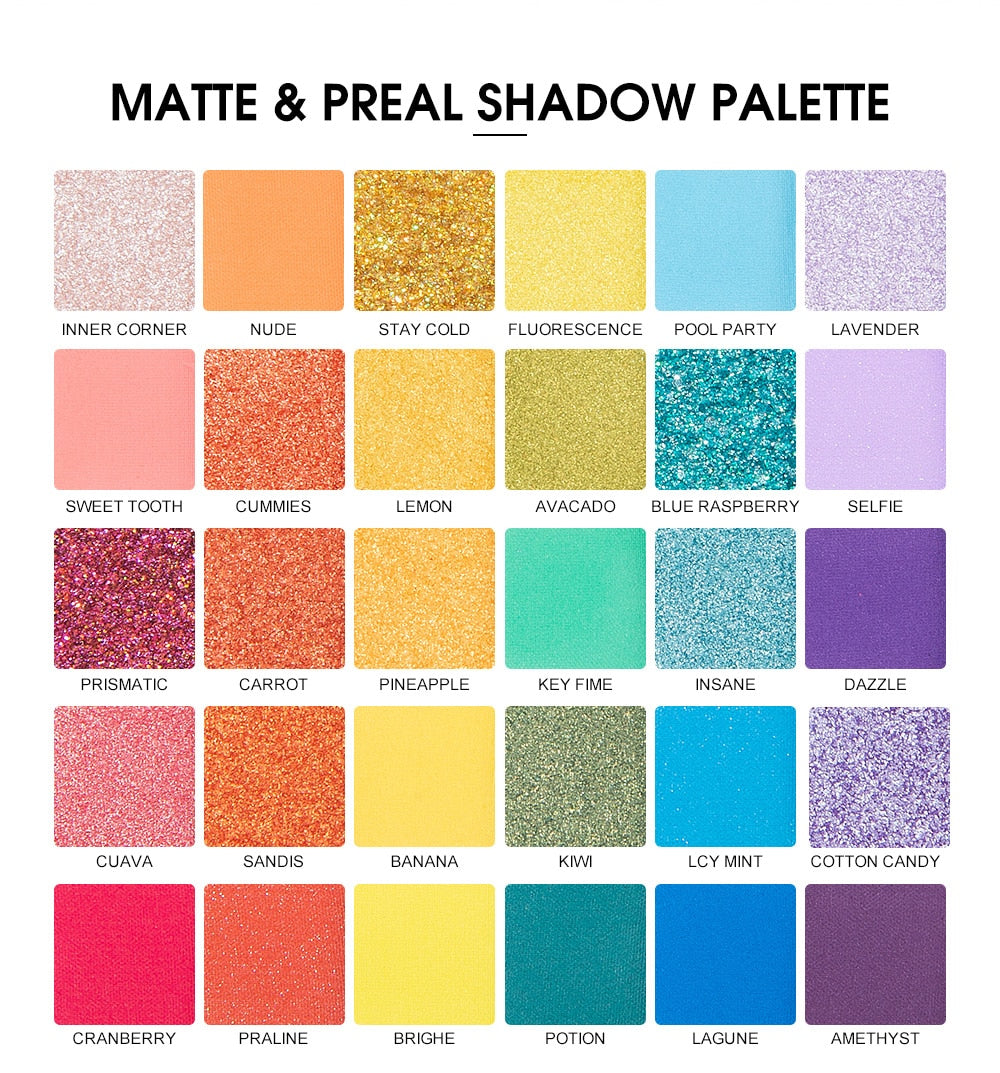 12 20 24 30 35 colors eye shadow safe lightweight... 30 Color Eye Shadow Palette – The Drag Queen Store