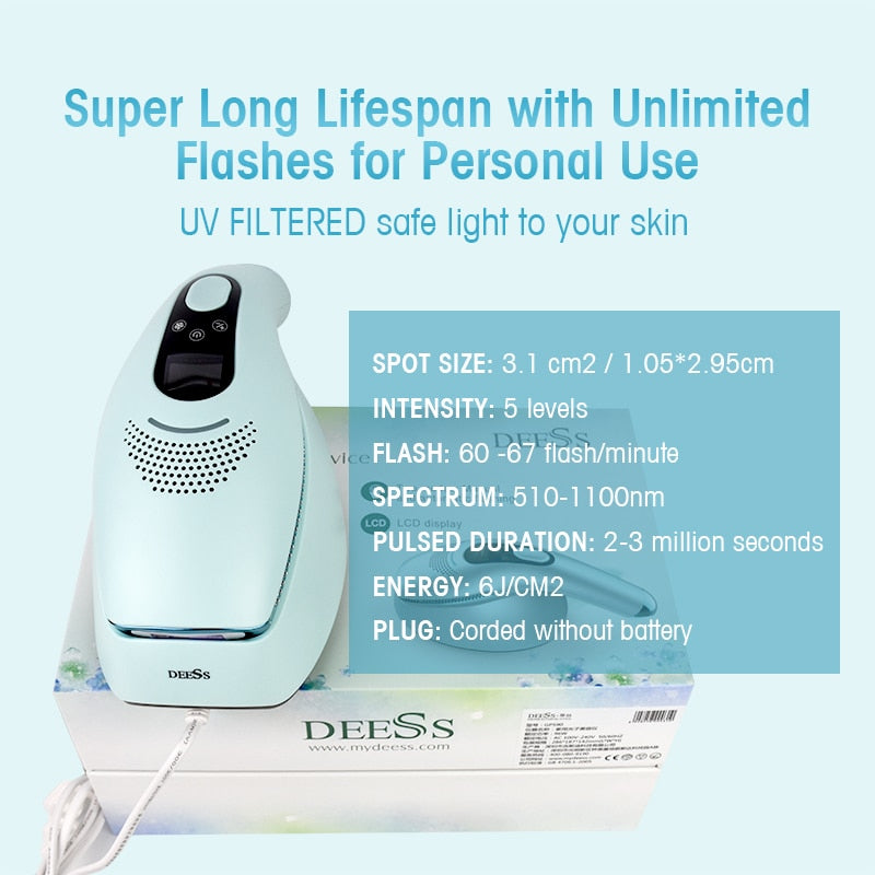 Permanent Laser Epilator Hair Removal (3 in 1 Beauty System)